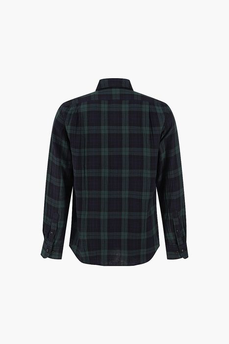 코튼 타탄 체크 포켓 셔츠 BE2402901